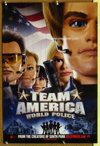 t039 TEAM AMERICA: WORLD POLICE DS Aust special movie poster '04