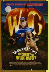 t040 WALLACE & GROMIT: THE CURSE OF THE WERE-RABBIT DS Aust special movie poster '05