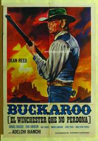 t044 BUCKAROO Italian one-sheet movie poster '67 spaghetti western!