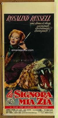 t048 AUNTIE MAME Italian locandina movie poster '58 Rosalind Russell