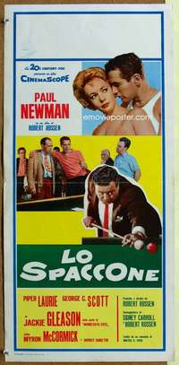 t072 HUSTLER Italian locandina movie poster '61 Newman,Gleason,Laurie