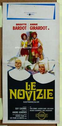 t081 NOVICES Italian locandina movie poster '70 Brigitte Bardot