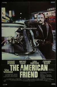 v100 AMERICAN FRIEND one-sheet movie poster '77 Dennis Hopper, Wim Wenders