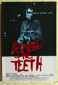 v319 BETWEEN THE TEETH one-sheet movie poster '94 David Byrne live!
