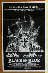 v109 BLACK & BLUE special 23x35 movie poster '80 Black Sabbath