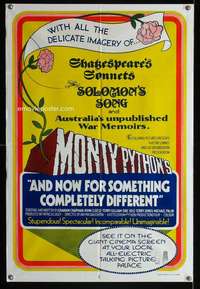 w576 AND NOW FOR SOMETHING COMPLETELY DIFFERENT Aust 1sh movie poster '71