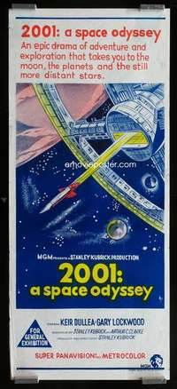 w619 2001 A SPACE ODYSSEY Aust daybill movie poster '68 Kubrick
