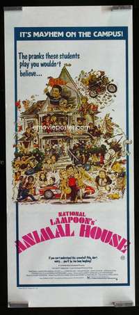 w643 ANIMAL HOUSE Aust daybill movie poster '78 John Belushi, Landis