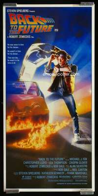 w654 BACK TO THE FUTURE Aust daybill movie poster '85 Michael J. Fox
