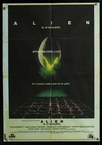 w337 ALIEN Spanish movie poster '79 Ridley Scott sci-fi classic!