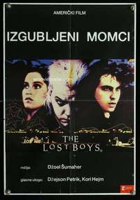 w062 LOST BOYS Yugoslavian movie poster '87 Kiefer Sutherland, Feldman