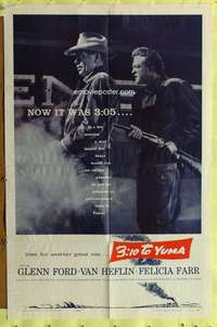 a028 3:10 TO YUMA one-sheet movie poster '57 Glenn Ford, Heflin, Daves
