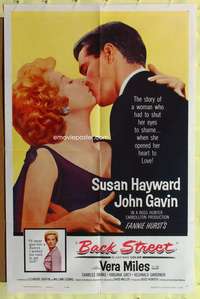 a055 BACK STREET one-sheet movie poster '61 Susan Hayward, John Gavin