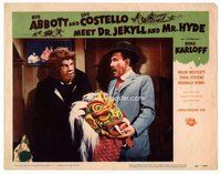 b188 ABBOTT & COSTELLO MEET DR JEKYLL & MR HYDE movie lobby card #6 '53