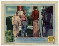 b199 AFRICAN QUEEN movie lobby card #6 '52 Humphrey Bogart, Huston