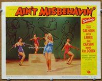 b200 AIN'T MISBEHAVIN' movie lobby card #2 '55 sexy Mamie Van Doren!