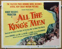 b013 ALL THE KING'S MEN title movie lobby card '50 Broderick Crawford