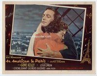 b209 AMERICAN IN PARIS movie lobby card #3 '51 Kelly & Caron close up!