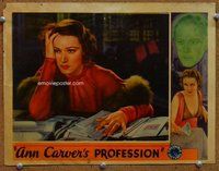 b214 ANN CARVER'S PROFESSION movie lobby card '33 Fay Wray, lawyer!