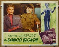b224 BAMBOO BLONDE movie lobby card '46 Frances Langford close up!