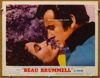 b236 BEAU BRUMMELL movie lobby card #4 '54 Taylor & Granger c/u!