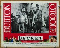b239 BECKET movie lobby card #8 '64 Richard Burton, Peter O'Toole