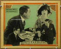 b281 BORROWED HUSBANDS #4 movie lobby card '24 Vidor w/feathered hat!