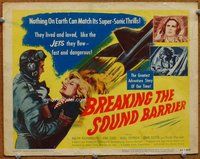 b024 BREAKING THE SOUND BARRIER title movie lobby card '52 David Lean