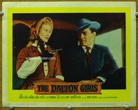 b374 DALTON GIRLS movie lobby card #8 '57 Merry Anders points gun!