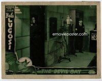 b398 DEVIL BAT #2 movie lobby card '40 Bela Lugosi in laboratory!