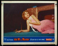 b403 DIAL M FOR MURDER movie lobby card #6 '54 close up Grace Kelly!