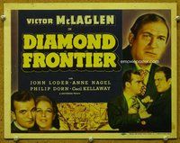 b046 DIAMOND FRONTIER title movie lobby card '40 McLaglen in South Africa!