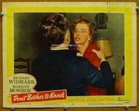 b410 DON'T BOTHER TO KNOCK movie lobby card #4 '52 Marilyn Monroe