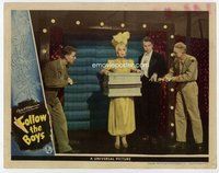 b465 FOLLOW THE BOYS movie lobby card '44 Orson Welles, Dietrich