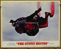 b519 GYPSY MOTHS movie lobby card #8 '69 Frankenheimer, skydiver c/u!