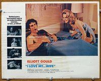 b563 I LOVE MY WIFE movie lobby card #4 '71 Elliott Gould, Tompkins