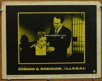 b570 ILLEGAL movie lobby card #4 '55 Edward G. Robinson, Nina Foch
