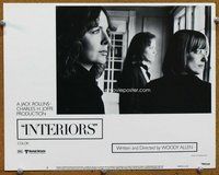 b578 INTERIORS movie lobby card #8 '78 Woody Allen, Diane Keaton