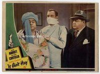 b584 IT AIN'T HAY movie lobby card '43 Abbott & Costello, Pallette
