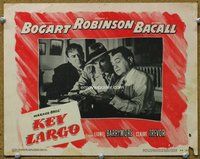 b596 KEY LARGO movie lobby card #2 '48 Edward G. Robinson & his hoods!