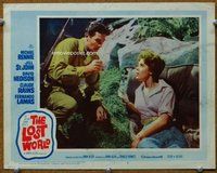 b641 LOST WORLD movie lobby card #7 '60 David Hedison, Jill St. John