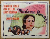 b097 MADAME BOVARY title movie lobby card '49 Jennifer Jones, Heflin