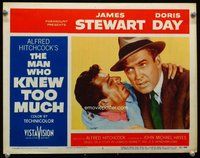 b672 MAN WHO KNEW TOO MUCH movie lobby card #6 '56 Hitchcock, Stewart