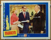 b681 MARILYN movie lobby card #5 '63 Monroe biography, Cary Grant