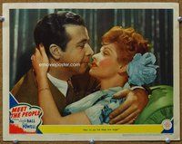 b688 MEET THE PEOPLE movie lobby card '44 best Lucille Ball close up!
