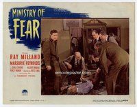b692 MINISTRY OF FEAR movie lobby card #7 '44 Fritz Lang, Ray Milland