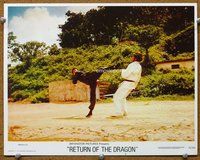b780 RETURN OF THE DRAGON movie lobby card #8 '74 Bruce Lee classic!