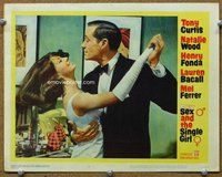 b812 SEX & THE SINGLE GIRL movie lobby card #8 '65 Natalie Wood, Ferrer
