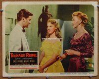 b873 TEENAGE REBEL movie lobby card #7 '56 Ginger Rogers, Betty Keim
