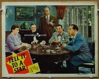 b174 TELL IT TO A STAR movie lobby card '45 woman playing poker!